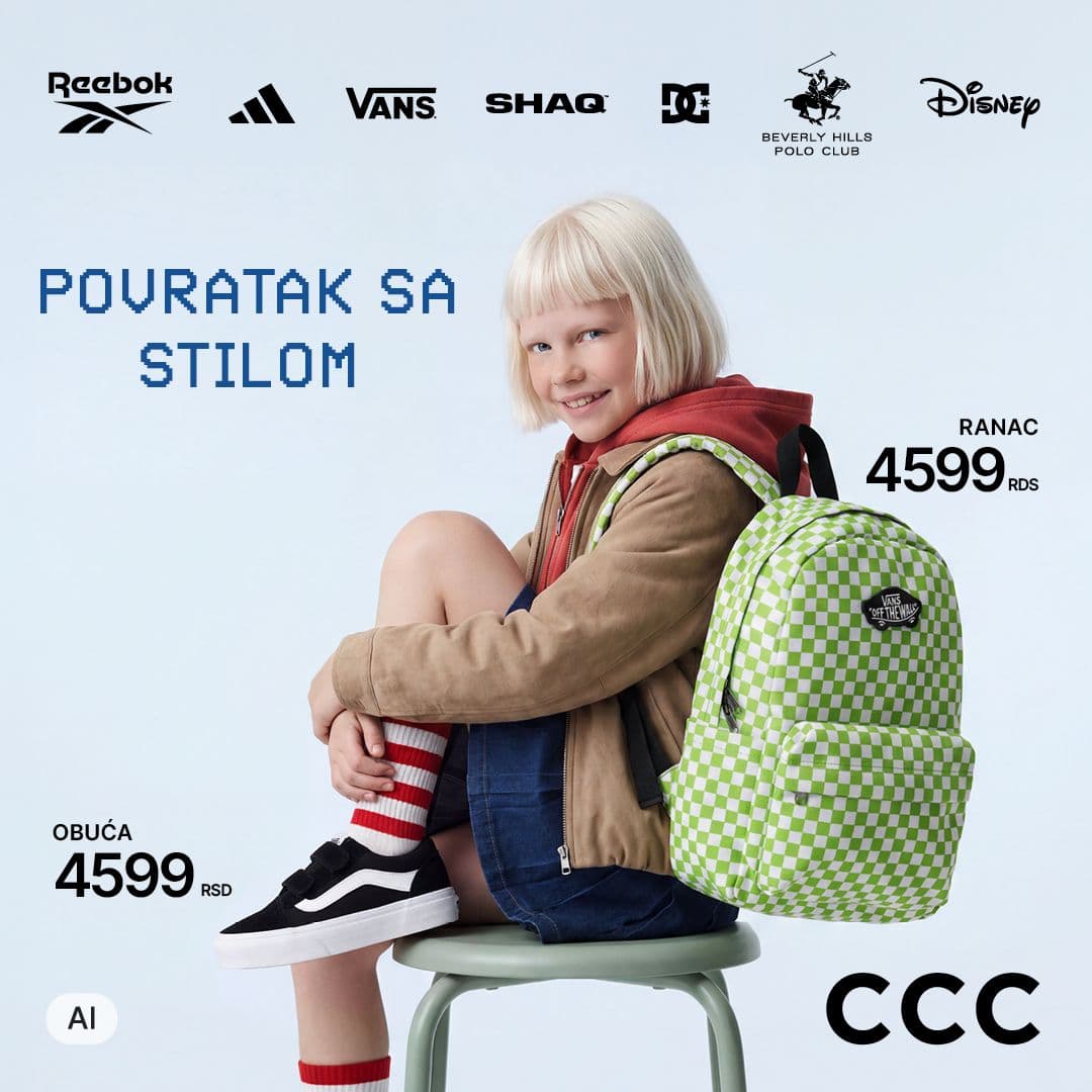 Povratak u školu sa CCC-om. Stil, udobnost i dokazani kvalitet za svaki školski dan.